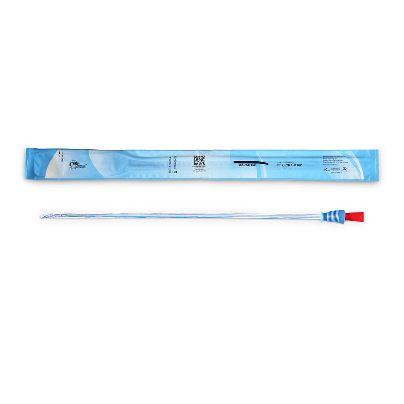 ConvaTec Urethral Catheter Cure Ultra® Coude Tip Lubricated PVC 18 Fr. 16 Inch # ULTRAM18C