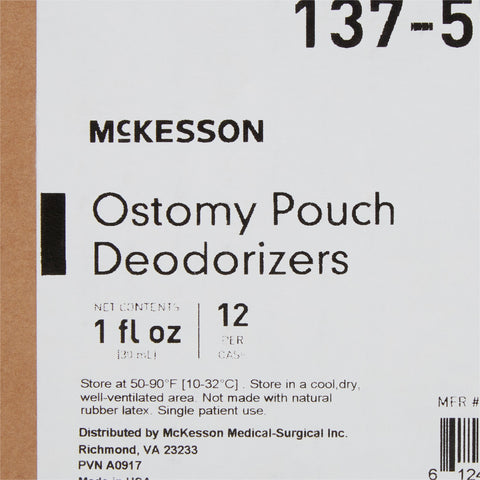 McKesson Ostomy Appliance Deodorant, 1 oz., Dropper Bottle, Unscented #137-5719