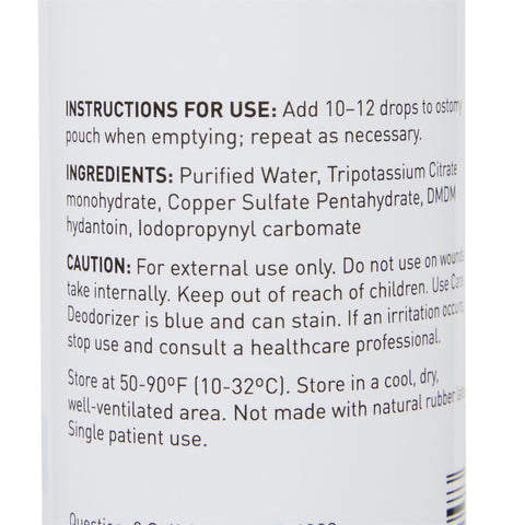 McKesson Ostomy Appliance Deodorant, 8 oz., Squeeze Bottle, Unscented #137-5720