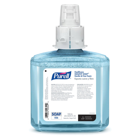 Soap Purell® Healthy Soap® Gentle & Free Foaming 1,200 mL Dispenser Refill Bottle Unscented