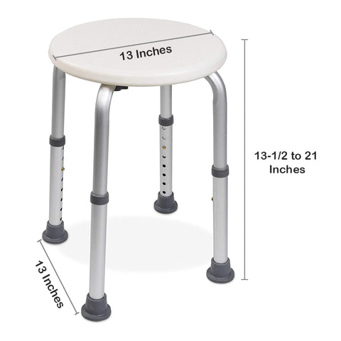 McKesson Shower Stool, Without Arms, Without Backrest, 13 Inch Seat Width, 300 lbs. Weight Capacity #146-RTL12004KD