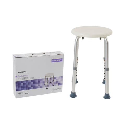 McKesson Shower Stool, Without Arms, Without Backrest, 13 Inch Seat Width, 300 lbs. Weight Capacity #146-RTL12004KD
