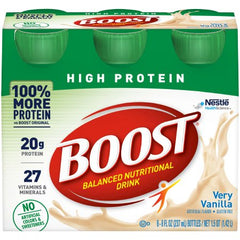 Oral Supplement Boost® High Protein Very Vanilla Flavor Liquid 8 oz. Bottle