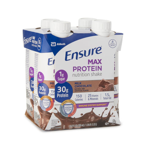 Oral Supplement Ensure® Max Protein Nutrition Shake Milk Chocolate Flavor Liquid 11 oz. Reclosable Carton #66899