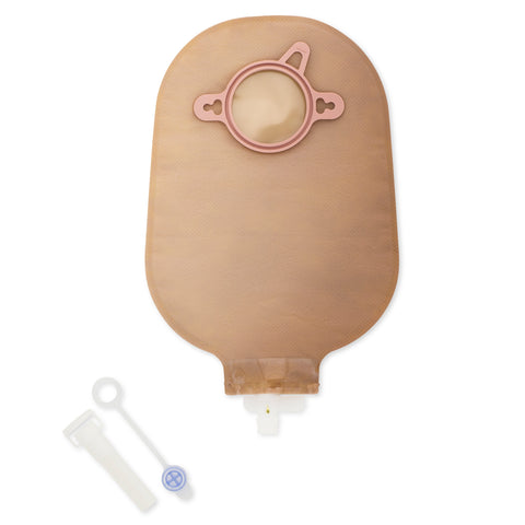Hollister Urostomy Pouch CeraPlus™ 8412 One-Piece System 9 Inch Length Soft Convex, Pre-Cut 3/4 Inch Stoma Drainable