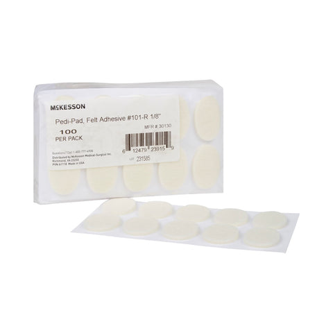 Protective Pad McKesson Pedi-Pad Size 101 Adhesive Backing Foot #30130