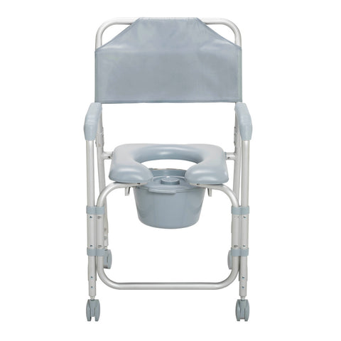 Drive Medical Aluminum Shower Chair and Commode with Casters #11114KD-1