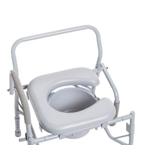 Drive Medical Drop Arm Steel Commode