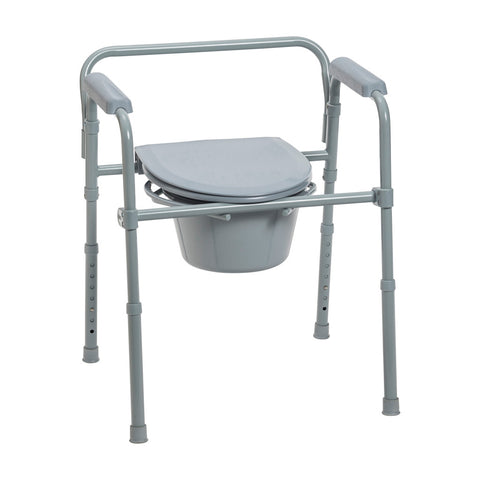 Drive Medical Folding Steel Commode #11148-1