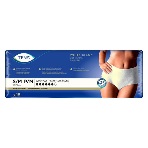 Absorbent Underwear TENA® Women™ Super Plus Pull On with Tear Away Seams Adult Small / Medium Female Disposable Heavy Absorbency #54285