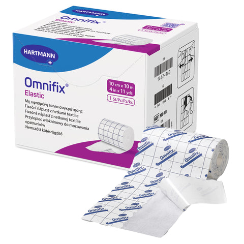 Dressing Retention Tape with Liner Omnifix® Elastic Skin Friendly Nonwoven White NonSterile