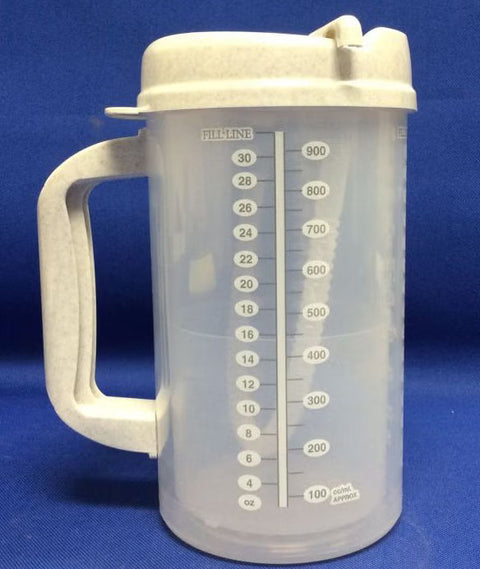 Insulated Drinking Mug 32 oz. Plastic Translucent Reusable #GP55009