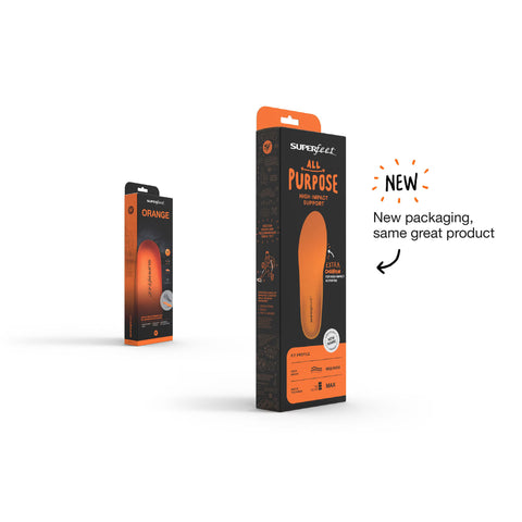 Orthotic Insole High Impact Foam Men 13.5 to 15 Orange #7414