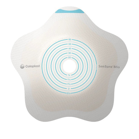 Coloplast Ostomy Barrier 18513 SenSura® Mio Convex Flip Precut, Extended Wear Elastic Adhesive 50 mm Flange Red Code System 1-3/8 Inch Opening