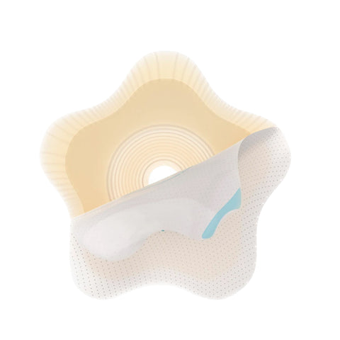 Coloplast Ostomy Barrier 18512 SenSura® Mio Convex Flip Precut, Extended Wear Elastic Adhesive 50 mm Flange Red Code System 1-3/16 Inch Opening