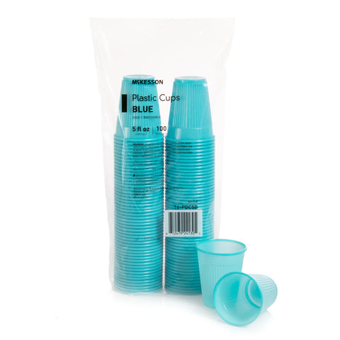 Drinking Cup McKesson 5 oz. Polypropylene Blue Disposable #16-PDC5B