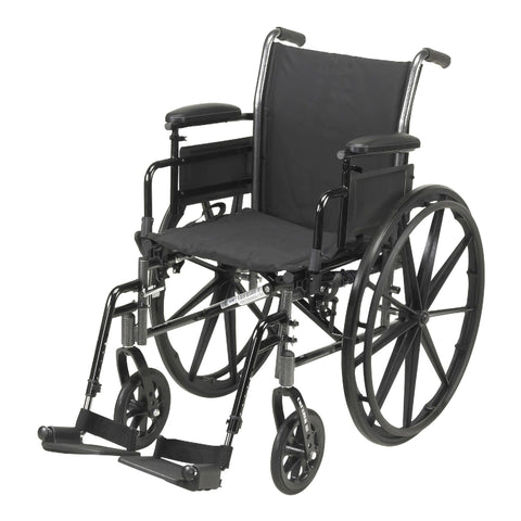 McKesson Lightweight Wheelchair Swing-Away Footrest, 18 Inch Seat Width, Adult 300 lbs. Weight Capacity  #146-K318ADDA-SF