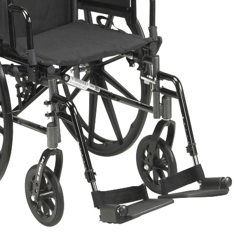 McKesson Lightweight Wheelchair, Swing-Away Footrest, 20 Inch Seat Width, Adult, 300 lbs. Weight Capacity  #146-K320ADDA-SF