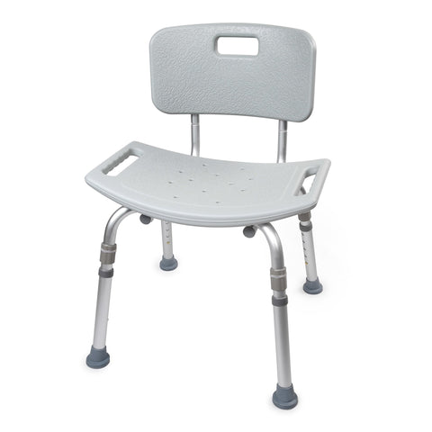 McKesson Bath Bench, Without Arms, Removable Backrest, 19-1/4 Inch Seat Width, 300 lbs. Weight Capacity #146-12202KD-1