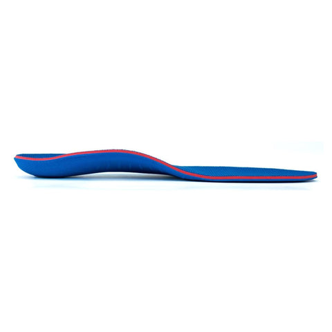 Orthotic Insole Powerstep® Pinnacle Junior Contoured EVA / Polyester / Polypropylene / VCT® Foam Junior 5 Blue / Red #5041-015