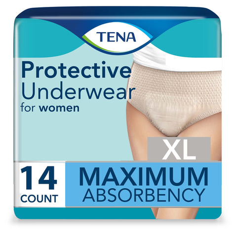 Absorbent Underwear TENA® ProSkin™ Protective Pull On with Tear Away Seams Adult X-Large Female Disposable Moderate Absorbency #73040