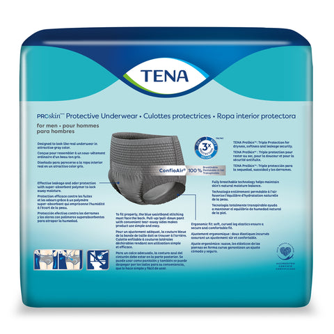 Absorbent Underwear TENA® ProSkin™ Pull On with Tear Away Seams Adult X-Large Male Disposable Moderate Absorbency #73540