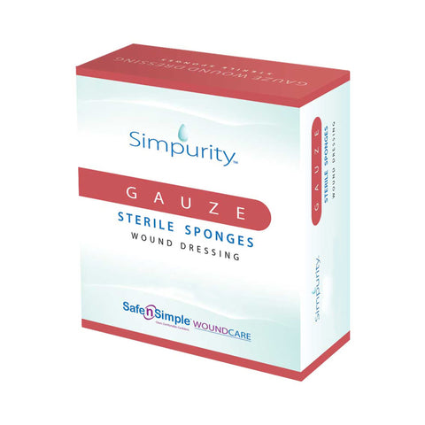 Gauze Sponge Simpurity™ Cotton 12-Ply 6 X 6-3/4 Inch Rectangle Sterile