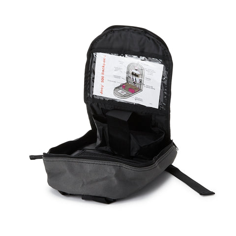 Feeding Pump Backpack McKesson Black, Pump Pocket, Outside View Window, Solution Wrap, Support Straps, 2 X 8 X 13 Inch For 500mL Bag for the Kangaroo™ Joey Enteral Feeding Pump #MJ500