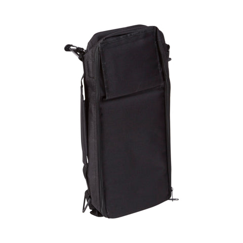Feeding Pump Backpack McKesson 2 X 8 X 18 Inch, Black, Pump Pocket, Outside View Window, Solution Wrap, Support Straps For Two 1000mL Bags for the Kangaroo™ Dual Flush System #TJ1000