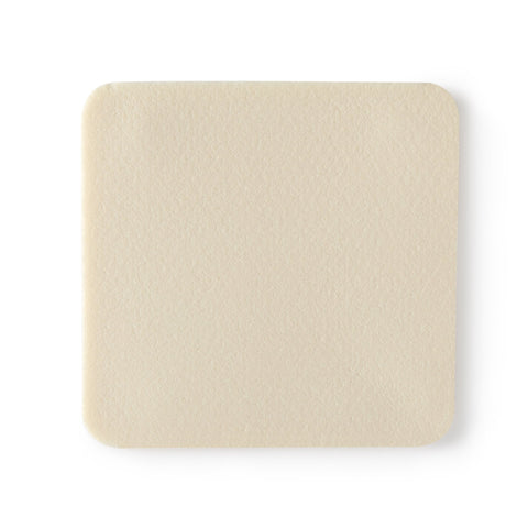 Antibacterial Foam Dressing McKesson 4 X 4 Inch Without Border Waterproof Film Backing Nonadhesive Square Sterile #4940
