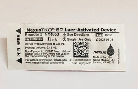 IV Anti-Reflux Device Nexus TKO®-6P #NX4650