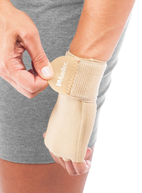Mueller Sports Medicine Compression Glove Mueller® Compression & Support Gloves Fingerless Large / X-Large Over-the-Wrist Length Ambidextrous #6908