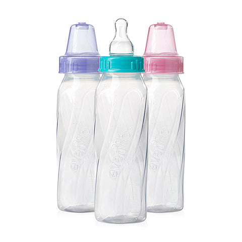 Baby Bottle Evenflo Classic 8 oz. Polypropylene Assorted Colors #1219311C