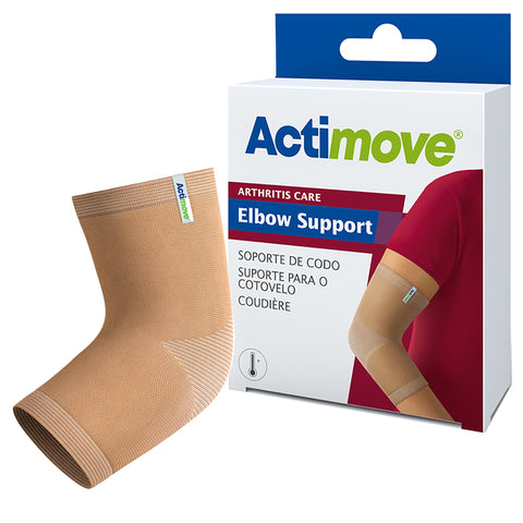 Elbow Support Actimove® Large Pull-On Sleeve Left or Right Elbow 10-1/4 to 11-1/2 Inch Circumference Beige #7561432