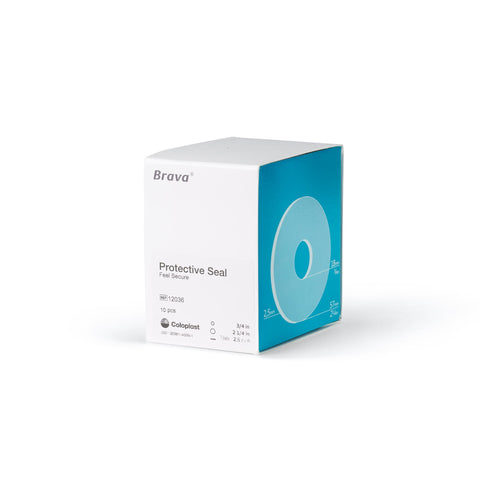 Coloplast® Ostomy Seal Brava® Thin 3/4 Inch (18mm) Stoma 2-1/4 Inch (57 mm) #12036