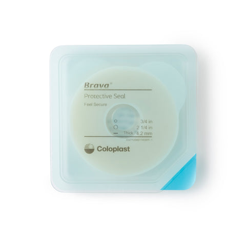 Coloplast® Ostomy Seal Brava® Thick 3/4 Inch (18mm) Stoma 2-1/4 Inch (57 mm) 4.2mm Thick #12046