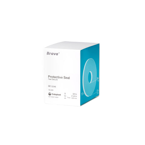 Coloplast® Ostomy Seal Brava® Thick 3/4 Inch (18mm) Stoma 2-1/4 Inch (57 mm) 4.2mm Thick #12046