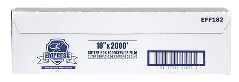 Plastic Wrap Empress 18 Inch X 2000 Foot For use with Food Containers #EFF182