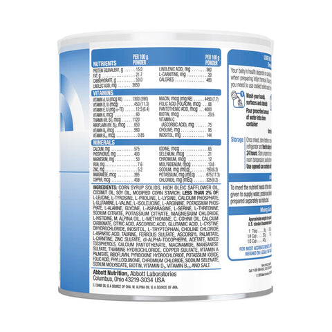 Infant Formula Phenex®-1 Unflavored 14.1 oz. Can Powder Amino Acid / Iron Phenylketonuria (PKU) #67052