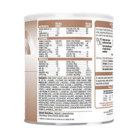 Infant Formula I-Valex®-1 Unflavored 14.1 oz. Can Powder Amino Acid / Iron Leucine Catabloism #67044