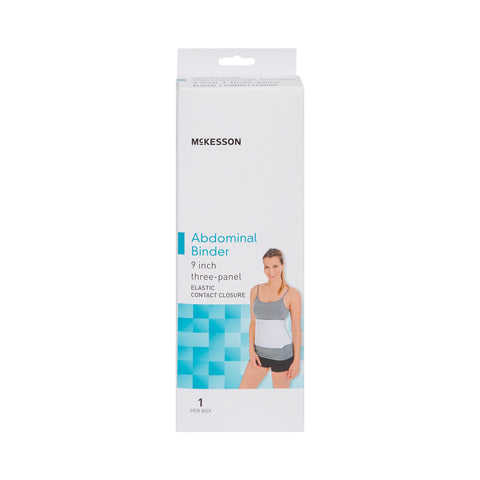 Abdominal Binder McKesson Small / Medium Hook and Loop Closure 30 to 45 Inch Waist Circumference 9 Inch Height Adult #155-79-89070
