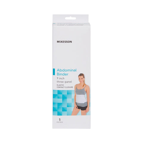 Abdominal Binder McKesson Medium / Large Hook and Loop Closure 45 to 62 Inch Waist Circumference 9 Inch Height Adult #155-79-89071