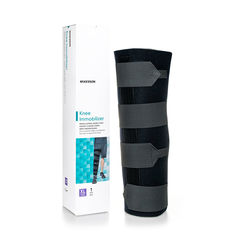 Knee Immobilizer McKesson X-Large Up to 36 Inch Thigh Circumference 18 Inch Length Left or Right Knee #155-79-96018