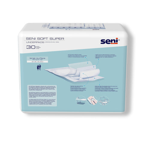 Disposable Underpad Seni® Soft Super 23 X 35 Inch Cellulose Pulp Moderate Absorbency #S-0330-US1
