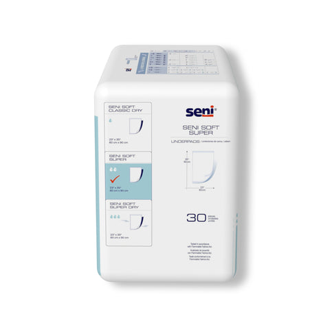 Disposable Underpad Seni® Soft Super 23 X 35 Inch Cellulose Pulp Moderate Absorbency #S-0330-US1