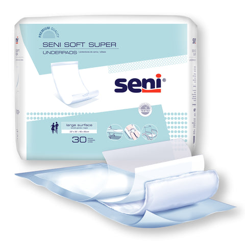 Disposable Underpad Seni® Soft Super 23 X 35 Inch Cellulose Pulp Moderate Absorbency #S-0330-US1