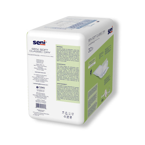 Disposable Underpad Seni® Soft Classic Dry 23 X 35 Inch Cellulose Pulp Light Absorbency #S-0330-UC1