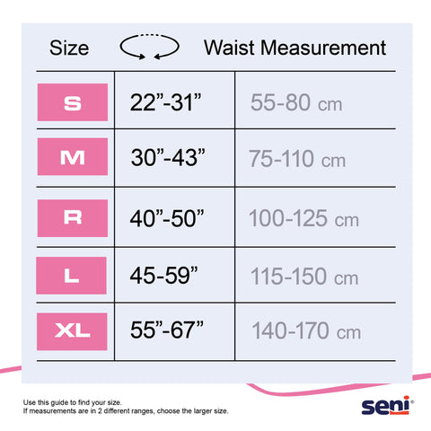 Incontinence Brief Seni® Super Quatro Adult Large Unisex Disposable Heavy Absorbency #S-LA09-BQ1
