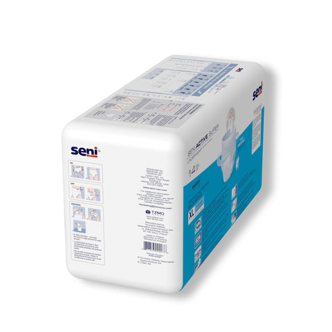 Absorbent Underwear Seni® Active Super Pull On with Tear Away Seams Adult X-Large Unisex Disposable Moderate Absorbency #S-XL14-AS1
