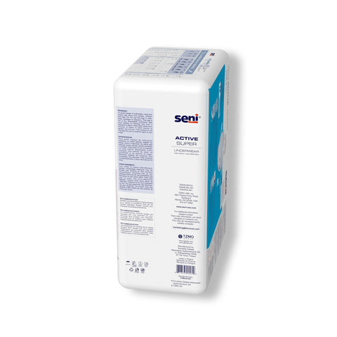 Absorbent Underwear Seni® Active Super Pull On with Tear Away Seams Adult Medium Unisex Disposable Moderate Absorbency #S-ME20-AS1